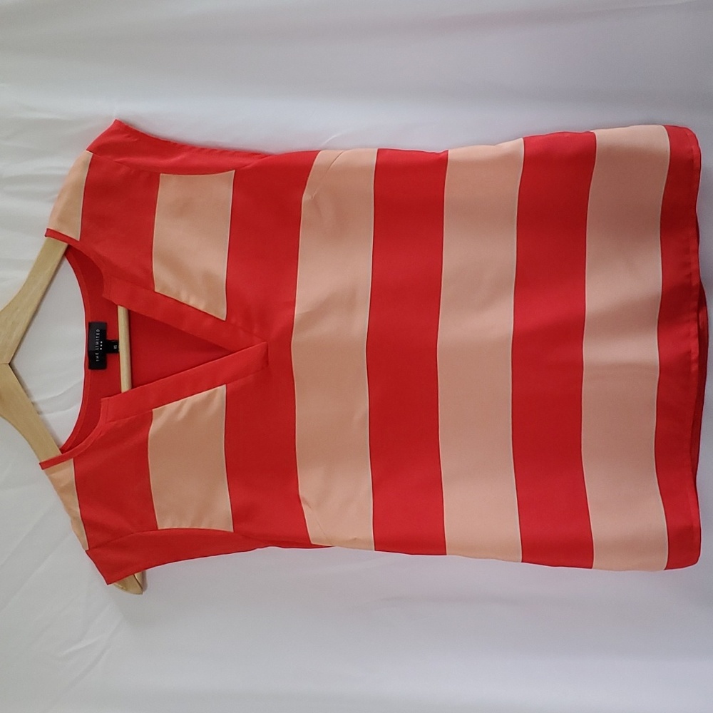 Pink striped The Limited blouse. Sz X-small